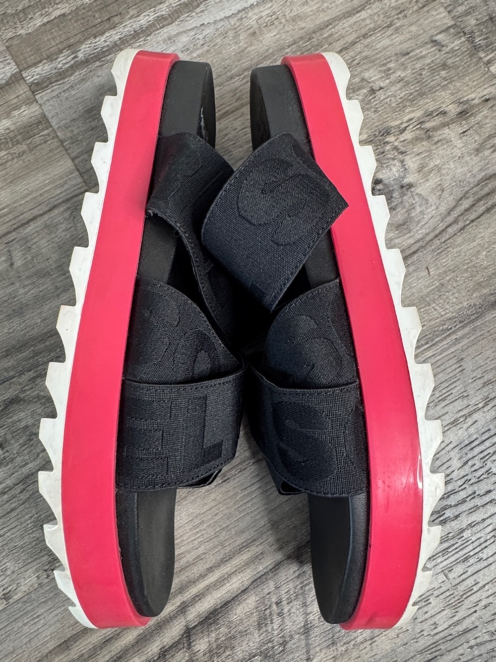 Sorel Roaming Sport Slides Sandals Black/Pink Size 12 Walking Vacation Summer - Picture 4 of 9
